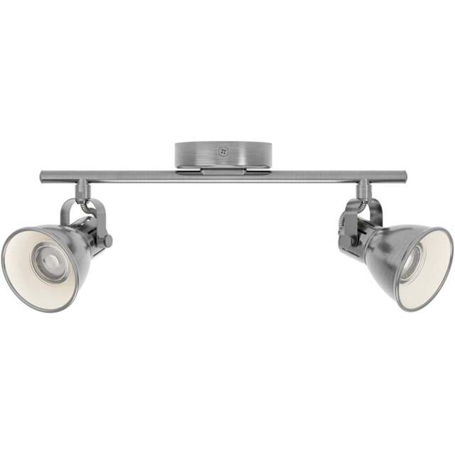 EGLO Seras Metal Antique and Nickel Circular Ceiling Light - Size: 37 x 6.5 x 37cm - Cream - Wilko