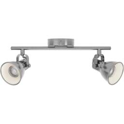 EGLO Seras Metal Antique and Nickel Circular Ceiling Light - Size: 37 x 6.5 x 37cm - Cream - Wilko - thumbnail 1