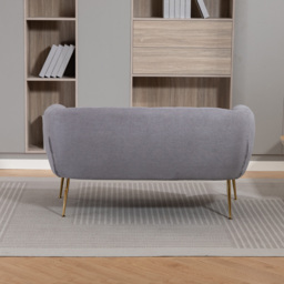 Artemis Home Stanton 2 Seater Grey Fabric Shell Accent Sofa - Wilko - thumbnail 7