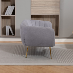 Artemis Home Stanton 2 Seater Grey Fabric Shell Accent Sofa - Wilko - thumbnail 6