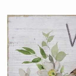 Welcome to My Home Floral Birds Sign - White - Wilko - thumbnail 5