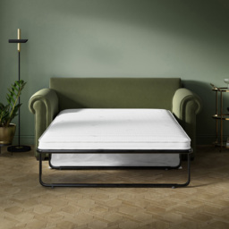 Jay-Be Heritage 2 Seater Brushed Twill Burnt Amber Sofa Bed with e-Pocket Mattress - Orange - Wilko - thumbnail 6