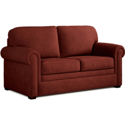 Jay-Be Heritage 2 Seater Brushed Twill Burnt Amber Sofa Bed with e-Pocket Mattress - Orange - Wilko - thumbnail 3