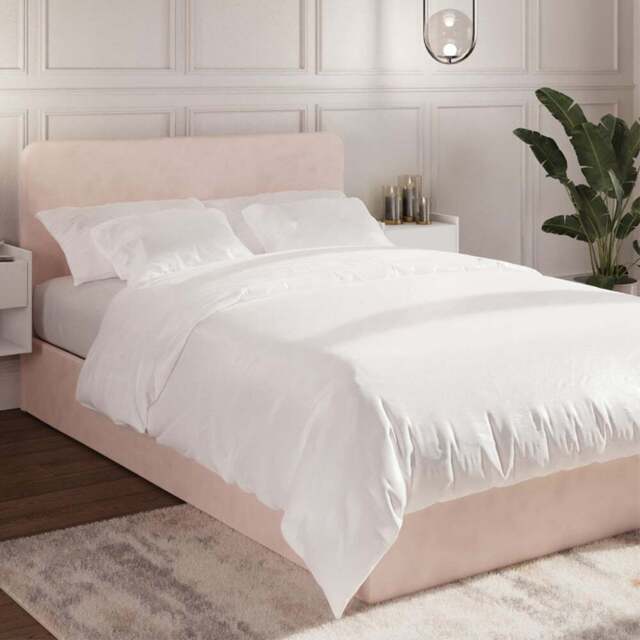 GFW Chiswick King Size Soft Pink Ottoman Bed with SC Pocket Sprung Mattress - Wilko - image 1