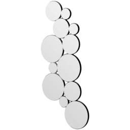 Yearn Bloom Large Decoration Mirror 120 x 50cm - Black - Wilko - thumbnail 1