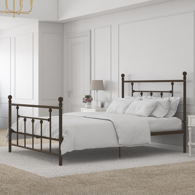 Dorel Manila King Size Bronze Metal Bed Frame - Wilko - image 1