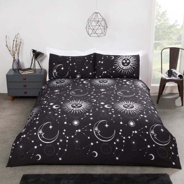 Rapport Home Celestial Single Black Duvet Set - Wilko - image 1