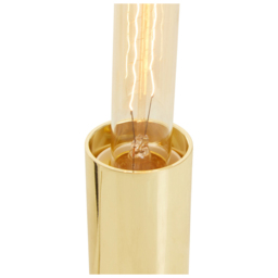 Premier Housewares Brass Finish Table Lamp - Size: 9 x 9 x 11cm - Gold - Wilko - thumbnail 4