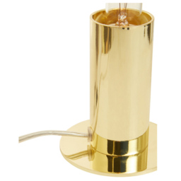 Premier Housewares Brass Finish Table Lamp - Size: 9 x 9 x 11cm - Gold - Wilko - thumbnail 5