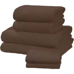 Rapport Home Chatsworth Super Soft 600gsm Combed Cotton Brown Face Towel - Size: 0.1 x 30 x 30cm - Wilko - thumbnail 1