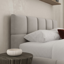 DS Living Ovella Small Double Pebble Cubed Bed Frame - Grey - Wilko - thumbnail 3