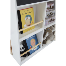 Liberty House Toys 10 Shelf Kids Blackboard Bookcase - Size: 39.5 x 72.5 x 96cm - White - Wilko - thumbnail 5