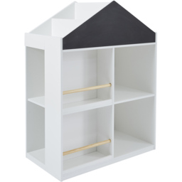 Liberty House Toys 10 Shelf Kids Blackboard Bookcase - Size: 39.5 x 72.5 x 96cm - White - Wilko - thumbnail 3