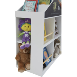 Liberty House Toys 10 Shelf Kids Blackboard Bookcase - Size: 39.5 x 72.5 x 96cm - White - Wilko - thumbnail 6