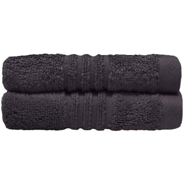 Misona Ultra Soft Bamboo Dark Steel Face Cloth 2 Pack - Size: 30 x 30cm - Grey - Wilko - image 1