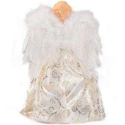 Living and Home Off White LED Angel Christmas Tree Topper - Size: 31 x 21 x 21cm - Wilko - thumbnail 4