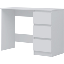 FWStyle Stora 3 Drawer Matt White Dressing Table - Size: 72 x 99 x 40cm - Wilko - thumbnail 3
