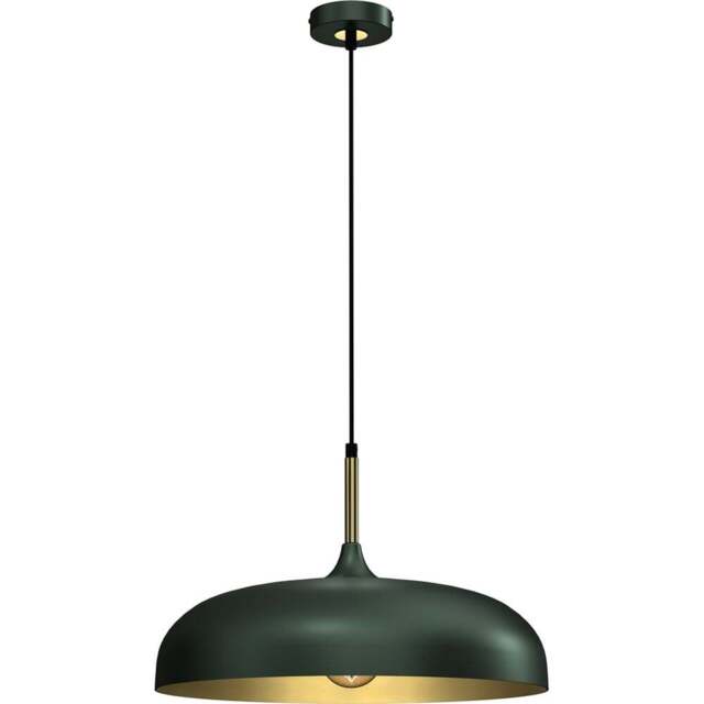 Milagro Lincoln Green Pendant Lamp 230V - Size: 45 x 45 x 90cm - Wilko - image 1