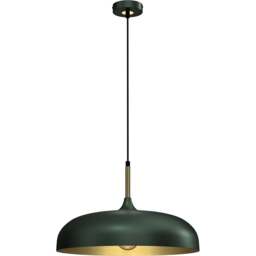 Milagro Lincoln Green Pendant Lamp 230V - Size: 45 x 45 x 90cm - Wilko - thumbnail 1