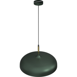 Milagro Lincoln Green Pendant Lamp 230V - Size: 45 x 45 x 90cm - Wilko - thumbnail 3