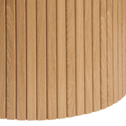 Birlea Axel 4 Seater Round Fluted Dining Table Brown - Size: 76 x 120 x 120cm - SleepSoul - Wilko - thumbnail 5