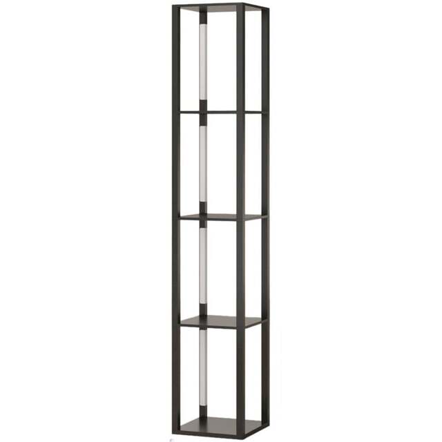 Portland 4 Shelf Black Floor Lamp - Size: 163 x 29 x 29cm - Wilko - image 1