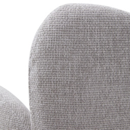 Living and Home Grey Chenille High Back Swivel Accent Chair - Size: Single - Wilko - thumbnail 5