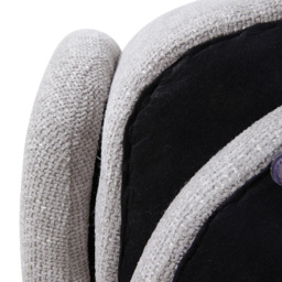 Living and Home Grey Chenille High Back Swivel Accent Chair - Size: Single - Wilko - thumbnail 7