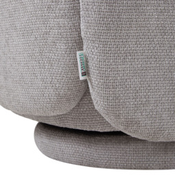 Living and Home Grey Chenille High Back Swivel Accent Chair - Size: Single - Wilko - thumbnail 6