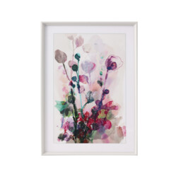 Watercolour Bloom Embellished Framed Art Multicolour - Wilko - thumbnail 6