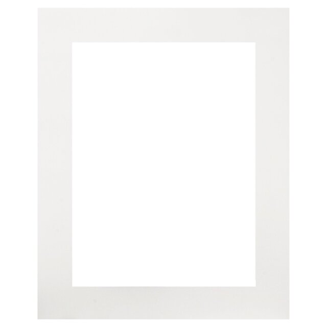 Ivory Rectangular Photo Frame Mount 16 x 12 inch - Size: A3 - White - The Port. Co Gallery - Wilko - image 1
