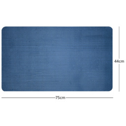 Nicoman Reversible Blue and Green Shower Mat 75 x 44cm - Size: 0.4 x 75 x 44cm - Wilko - thumbnail 6
