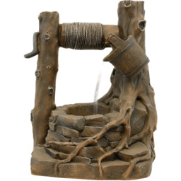 Streetwize Old Brick Well Solar Water Feature - Size: 43 x 43 x 47cm - Brown - Wilko - thumbnail 1