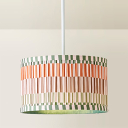ValueLights Rae Natural Striped Easy Fit Small Shade - Size: 15 x 25 x 25cm - Cream - Wilko - thumbnail 5