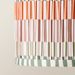 ValueLights Rae Natural Striped Easy Fit Small Shade - Size: 15 x 25 x 25cm - Cream - Wilko - thumbnail 6