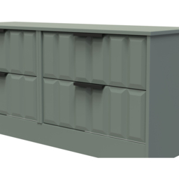 Crowndale New York 4 Drawer Reed Green Chest of Drawers Ready Assembled - Wilko - thumbnail 6