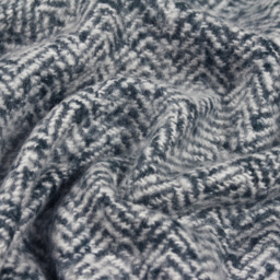 furn. Weaver Navy Herringbone Throw 130 x 180cm - Size: 180 x 130cm - Blue - Wilko - thumbnail 4