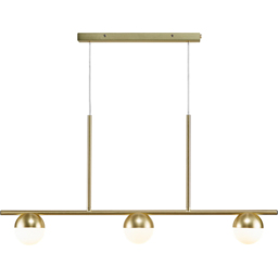 Nordlux Contina 3 Spot Brass Pendant Light - Size: 41.3 x 10 x 41.3cm - Gold - Wilko - thumbnail 4