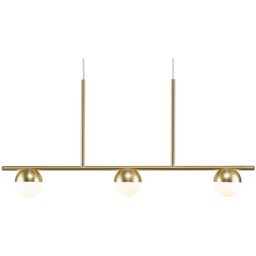 Nordlux Contina 3 Spot Brass Pendant Light - Size: 41.3 x 10 x 41.3cm - Gold - Wilko - thumbnail 7