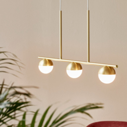 Nordlux Contina 3 Spot Brass Pendant Light - Size: 41.3 x 10 x 41.3cm - Gold - Wilko - thumbnail 3