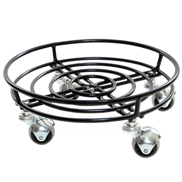 Tom Chambers Black Heavy Duty Metal Round Garden Pot Stand 32cm - Size: 32 x 32 x 32cm - Wilko - image 1
