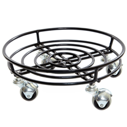 Tom Chambers Black Heavy Duty Metal Round Garden Pot Stand 32cm - Size: 32 x 32 x 32cm - Wilko - thumbnail 1