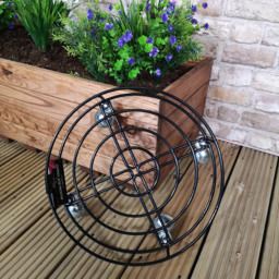 Tom Chambers Black Heavy Duty Metal Round Garden Pot Stand 32cm - Size: 32 x 32 x 32cm - Wilko - thumbnail 5