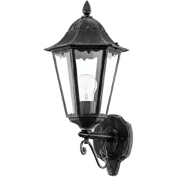 EGLO Navedo Black Exterior Wall Light - Size: 20.0 x 28.5 x 47.5cm - Wilko - thumbnail 1