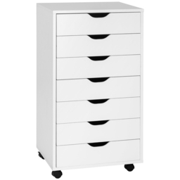 Costway 7 Drawer White Mobile File Cabinet - Size: 96.5 x 50.8 x 20.32cm - Wilko - thumbnail 3