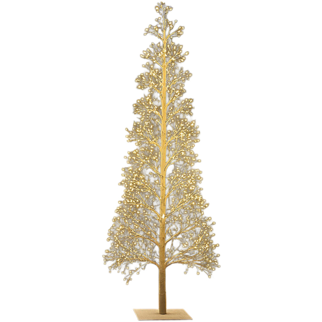 Xmas Haus 2000 Warm White Micro LED Pre-Lit Artificial Christmas Tree 5ft - Wilko - image 1
