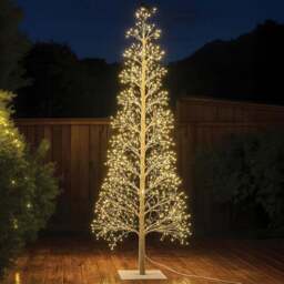 Xmas Haus 2000 Warm White Micro LED Pre-Lit Artificial Christmas Tree 5ft - Wilko - thumbnail 3