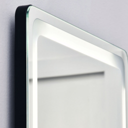 Portland Lighted Aluminium frame Full Length LED Floor Mirror 160 x 40cm - Black - Wilko - thumbnail 5