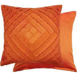 Serene Gio Burnt Orange Cushion Cover 43 x 43cm - Wilko - thumbnail 1
