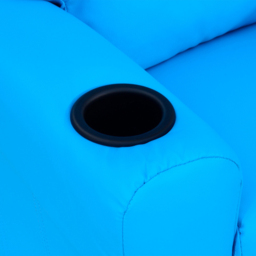 Portland Kids Single Seat Blue Sofa with Cup Holder - Size: 62 x 52 x 69cm - Wilko - thumbnail 5